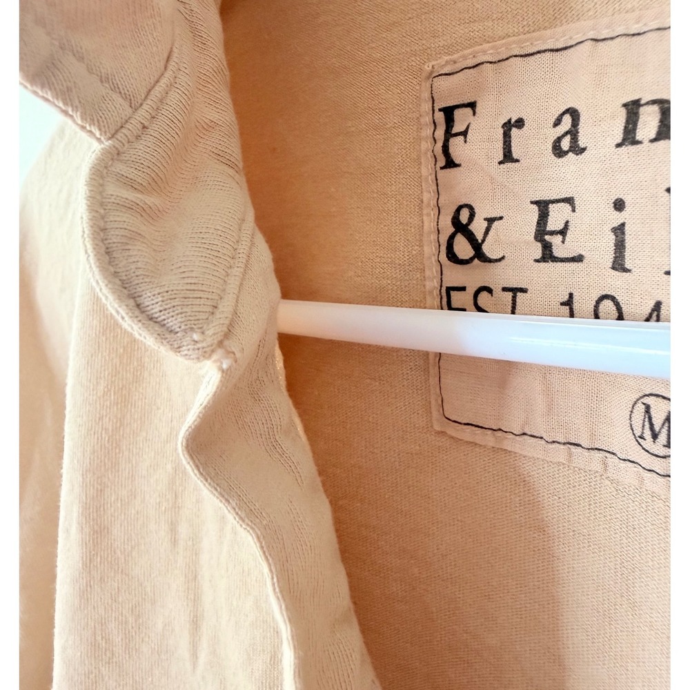 FRANK & EILEEN Tan Patrick Popover‎ Minimalist Coastal Pullover Shirt MED $178 - Picture 11 of 11